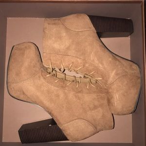 Brown Suede Booties